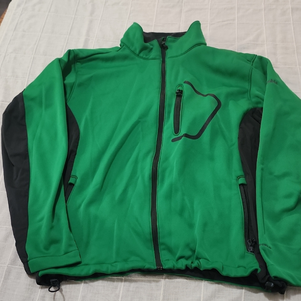Columbia Men's Green and Black Performance Jacket